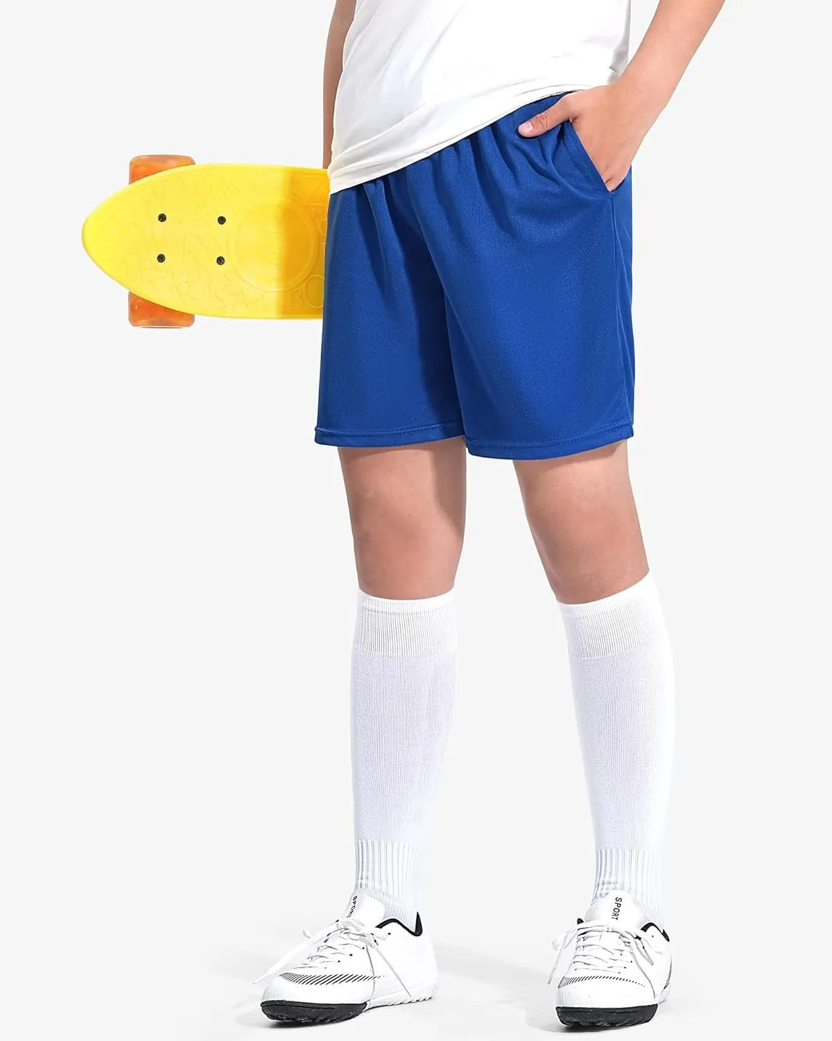 5 Pack Boys Basketball Shorts Kids Youth Athletic Short Boy Quick Dry Sport Clothes with Pockets Size 7-14 Years
