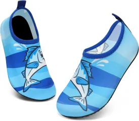 ANLUKE Kids Boys Girls Water Shoes Barefoot Aqua Socks Fast Dry Beach Swim Outdoor Sports Shoes for Toddler