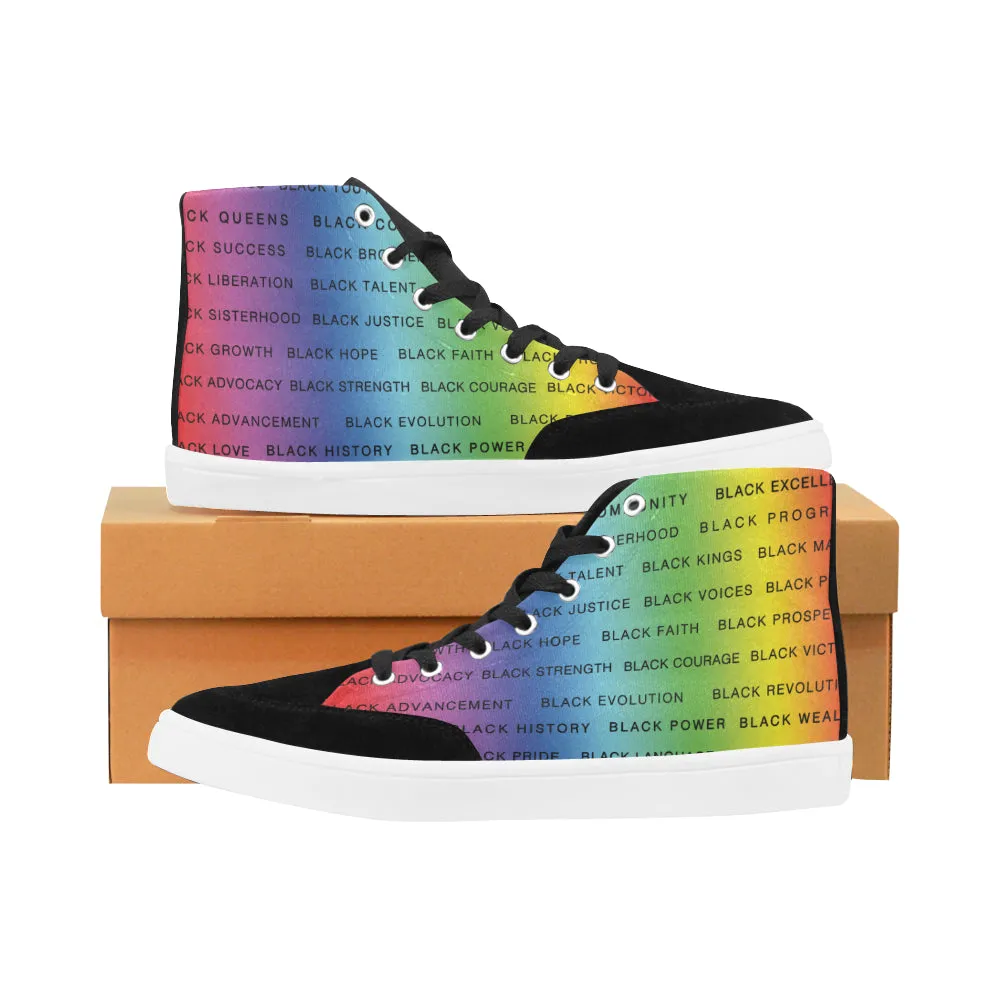 BLACK MAGIC WOMEN'S HI-TOP SHOES