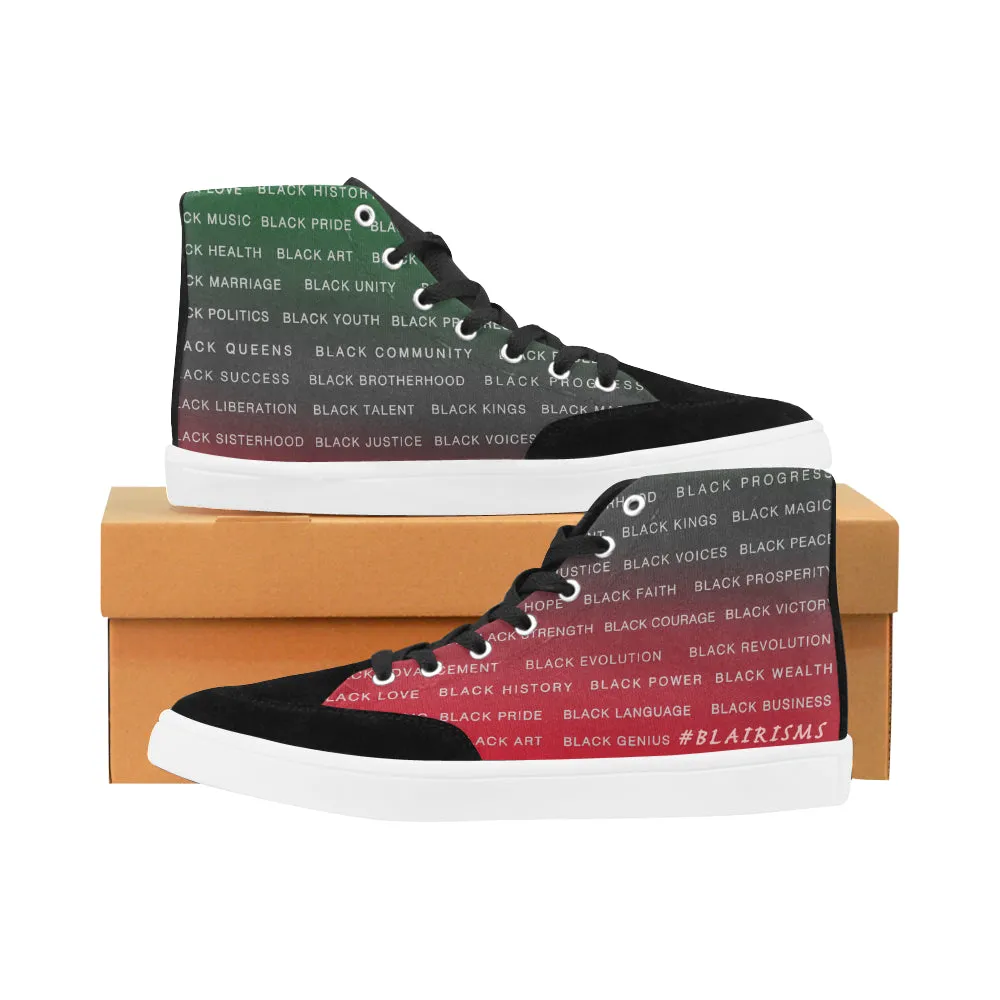 BLACK MAGIC WOMEN'S HI-TOP SHOES