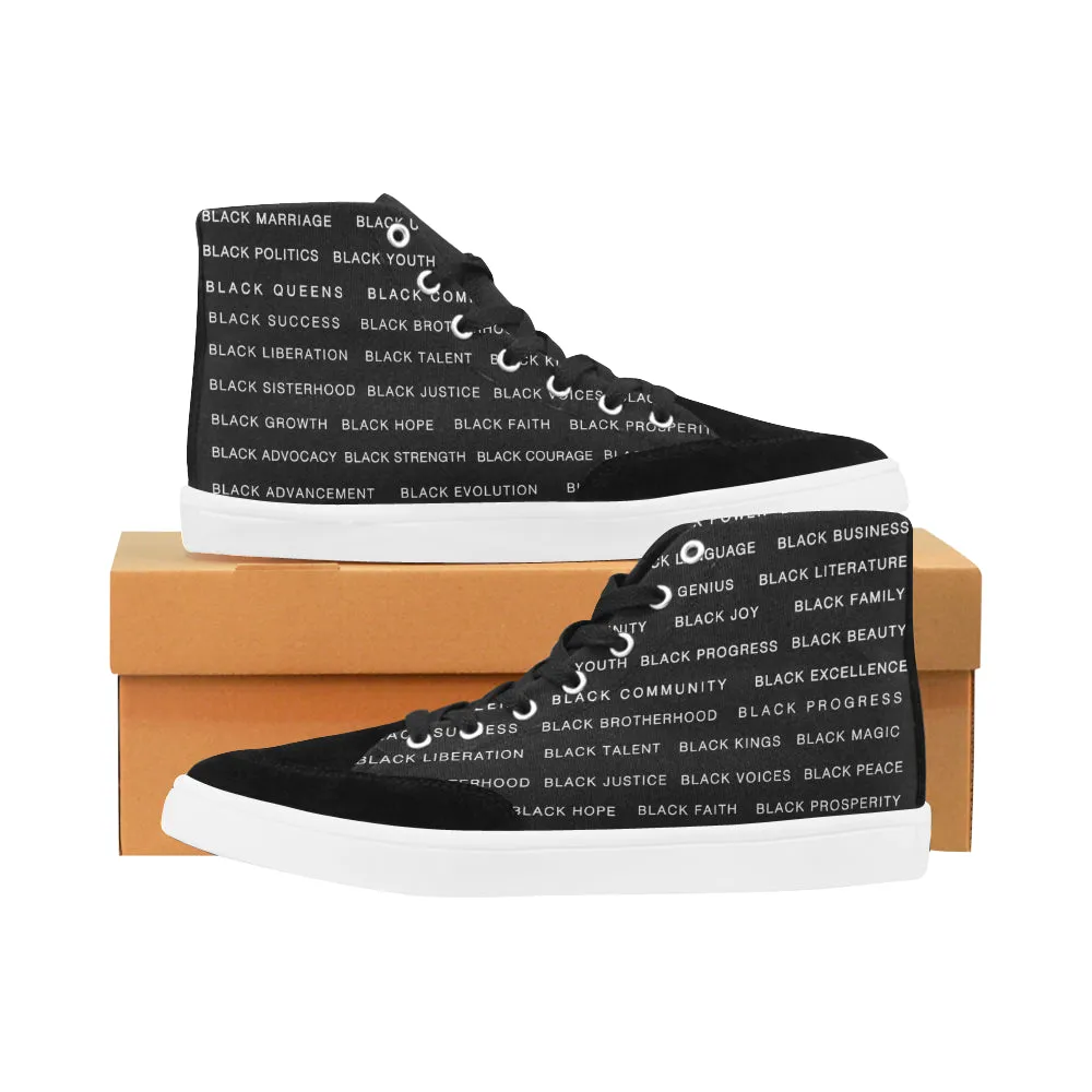 BLACK MAGIC WOMEN'S HI-TOP SHOES