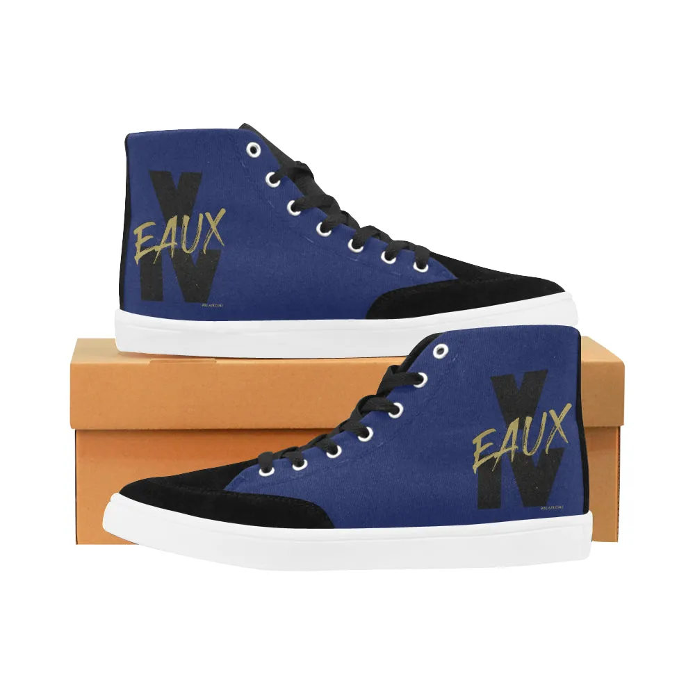 BLACK/GOLD V EAUX IV WOMEN'S HI-TOP SHOES