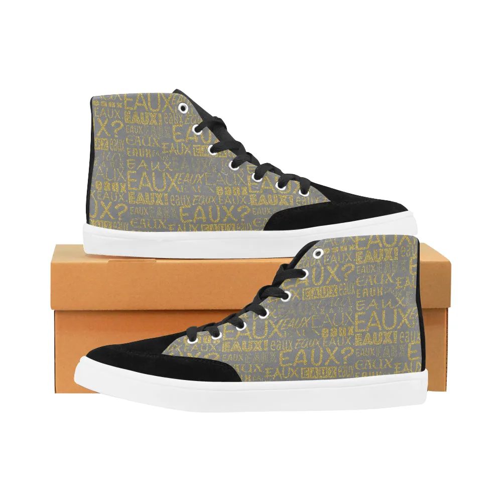 GOLD ALLEAUXVER MEN'S HI-TOP SHOES