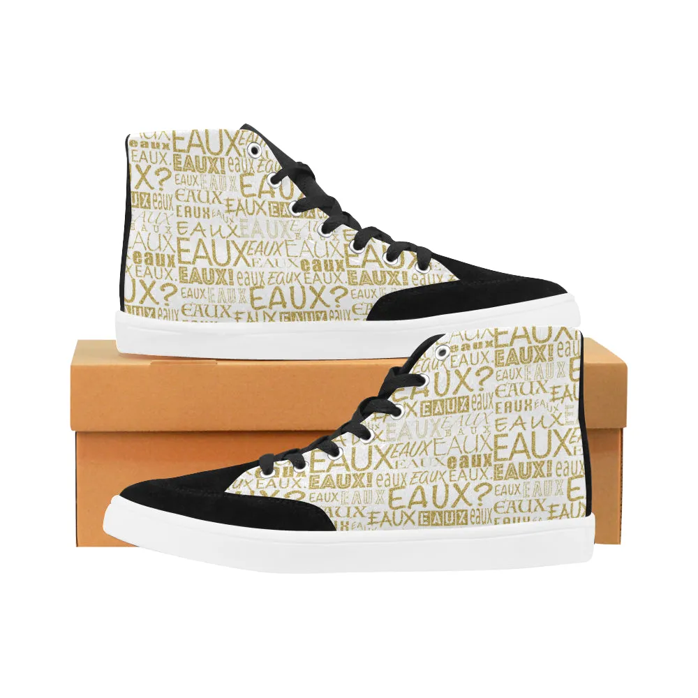 GOLD ALLEAUXVER MEN'S HI-TOP SHOES