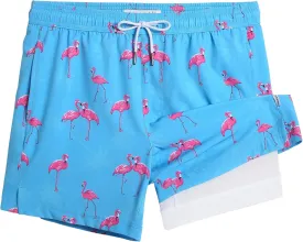 maamgic Mens 5 Inch Stretch Swimming Shorts Compression Liner Swim Trunks Swimwear Bathing Suits Beach Wear Swim Suits